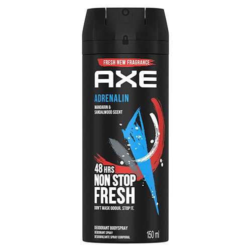 AXE BODY SPRAY 150ml ADRENALIN (ITEM NUMBER:12331)