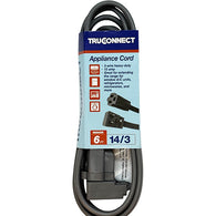 EXTENSION CORD 6FT GRAY APPLANCE (ITEM NUMBER:12461)