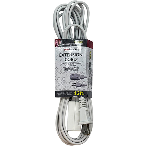 EXTENSION CORD 12FT WHITE INDOOR (ITEM NUMBER:12470)