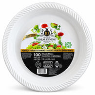 PLASTIC PLATE 10" 100CT #IDEAL DINING