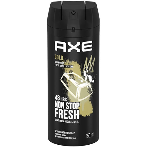 AXE BODY SPRAY 150ml GOLD (ITEM NUMBER: 12500)