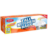 HOME TRASH BAG 13 GAL 10CT DRAWSTRING (ITEM NUMBER: 12527)