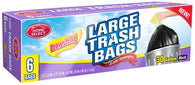 HOME TRASH BAG 30 GAL 6CT DRAWSTRING (ITEM NUMBER:12528)