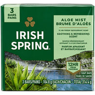 IRISH SPRING BAR SOAP-3PK/ALOE VERA