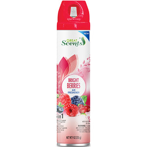 GREAT SCENTS AIR FSNR 9oz BRIGHT BERRY (ITEM NUMBER:12757)