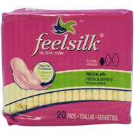 FEELSILK PADS W/WINGS-20CT REGULAR-THIN (ITEM NUMBER: 12825)