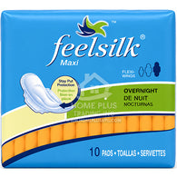 FEELSILK PADS W/WINGS-10CT OVERNIGHT