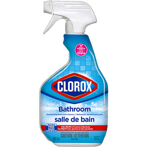 CLOROX DISINFECTING BATHROOM CLNR SPRAY (ITEM NUMBER: 12878)