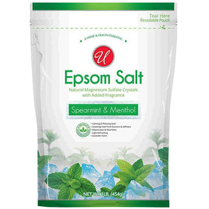 EPSOM SALT 16oz SPEARMINT & MENTHOL (ITEM NUMBER: 12925)