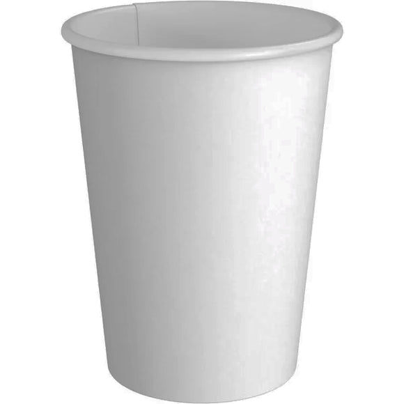 PAPER HOT CUPS 12oz 50CT WHITE (ITEM NUMBER: 12981)