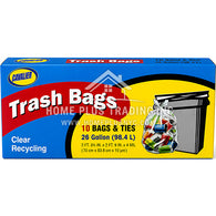 CAVALIER 26GAL CLEAR RECYCLING BAG #24CT10