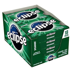 ECLIPSE GUM 18CT SPEARMINT (ITEM NUMBER: 13061)