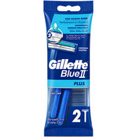 GILLETTE 2PK BLUE II DISPOSABLE RAZOR FIXED HEAD