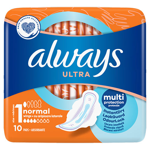 ALWAYS PADS ULTRA 10CT NORMAL (ITEM NUMBER: 13499)