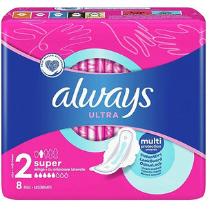 ALWAYS PADS ULTRA 8CT SUPER (ITEM NUMBER: 13500)
