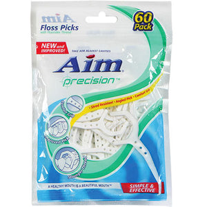 DENTAL FLOSS PICKS/60CT #AIM (ITEM NUMBER: 60612)