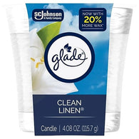 GLADE CANDLE 4.08OZ CLEAN LINEN (ITEM NUMBER: 13590)