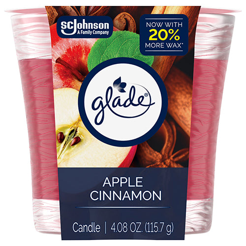 GLADE CANDLE 4.08OZ APPLE CINNAMON (ITEM NUMBER: 13593)