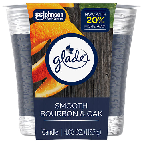 GLADE CANDLE 4.08OZ SMOOTH BOURBON & OAK (ITEM NUMBER: 13597)