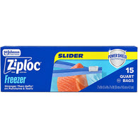 ZIPLOC FREEZER BAG 15CT QT SLIDER