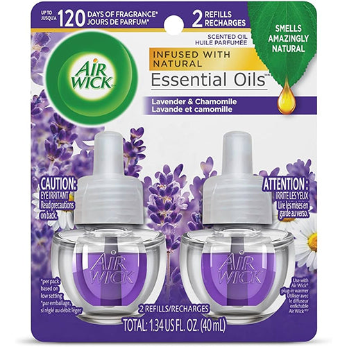 AIR WICK SCENTED OIL REFIL-2PK/LAVENDER #78473 0.67oz (ITEM NUMBER: 13643)