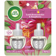 AIR WICK OIL REFILL 2PK LUSH HONEYSUCKLE & RASPBERRY (ITEM NUMBER: 13644)