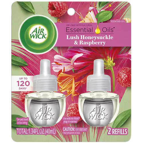 AIR WICK OIL REFILL 2PK LUSH HONEYSUCKLE & RASPBERRY (ITEM NUMBER: 13644)
