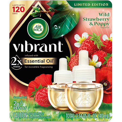 AIR WICK OIL REFILL 2PK VIBRANT STRAWBERRY (ITEM NUMBER: 13646)