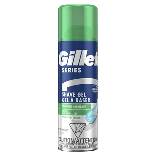 GILLETTE SHAVE GEL 7oz SENSITIVE (ITEM NUMBER:13726)