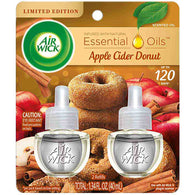 AIR WICK SCENTED OIL-2PK/APPLE CIDER & DONUT (ITEM NUMBER: 13856)