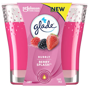 GLADE CANDLE 3.4oz BUBBLY BERRY (ITEM NUMBER: 13872)