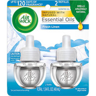 AIR WICK OIL REFILL 2PK FRESH LINEN (ITEM NUMBER: 13878)