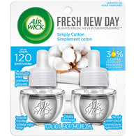 AIR WICK OIL REEFILL 2PK SIMPLY COTTON (ITEM NUMBER: 13879)