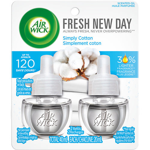 AIR WICK OIL REEFILL 2PK SIMPLY COTTON (ITEM NUMBER: 13879)