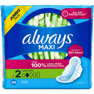ALWAYS MAXI SIZE 2 45CT LONG SUPER (ITEM NUMBER:13959)
