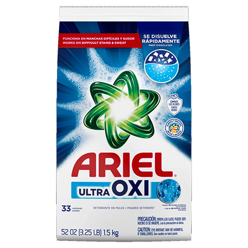 ARIEL POW DETERGENT 1.5kg (52oz) OXI