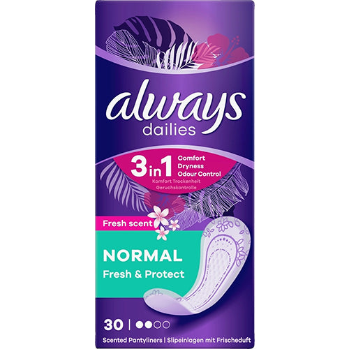 ALWAYS PANTYLINERS NORMAL 30CT DEO (ITEM NUMBER: 15368)