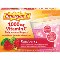 EMERGEN-C VITAMIN C 1000mg 30CT RASPBERRY (ITEM NUMBER: 15679)