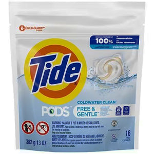 TIDE PODS 16CT FREE & GENTLE (ITEM NUMBER: 16016)