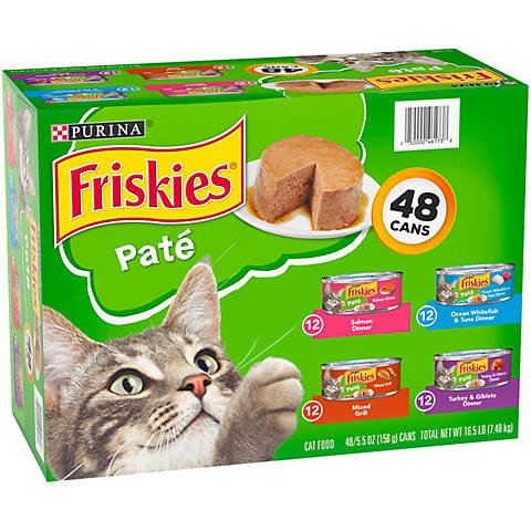 FRISKIES CAT CAN FOOD-VARIETY CLASSIC PATE 5.5Z (ITEM NUMBER:13302)