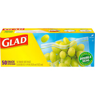 GLAD #60741 SNACK BAG 50CT ZIPPER (ITEM NUMBER: 17670)