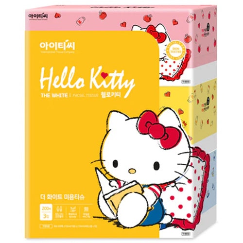 HELLO KITTY FACIAL TISSUE 200CT 3PK (ITEM NUMBER: 17727)