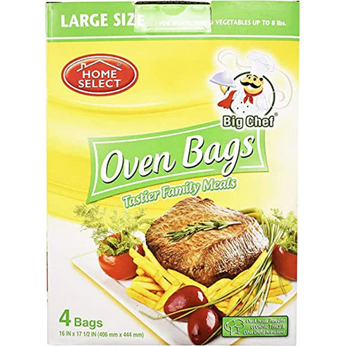 HOME #11442 OVEN BAGS 4CT LARGE SIZE  (ITEM NUMBER: 17760)