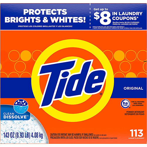TIDE POW.DETERGENT-143oz ORIGINAL (ITEM NUMBER: 18562)