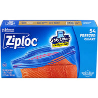 ZIPLOC FREEZER BAG 54CT QT ZIPPER (ITEM NUMBER: 19007)