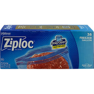 ZIPLOC FREEZER BAG 38CT GAL ZIPPER (ITEM NUMBER: 19008)