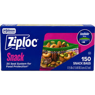 ZIPLOC SNACK BAG 150CT ZIPPER (ITEM NUMBER: 19010)