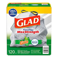 GLAD TRASH 13G 120CT FORCEFLEX GAIN ORIGINAL (ITEM NUMBER: 19042)