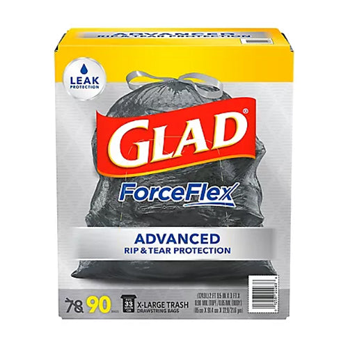 GLAD TRASH 30G 90CT FORCEFLEX BLACK (ITEM NUMBER: 19045)