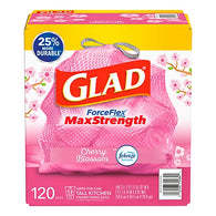 GLAD TRASH 13G 120CT FORCEFLEX CHERRY BLOSSOM SCENT (ITEM NUMBER: 19046)